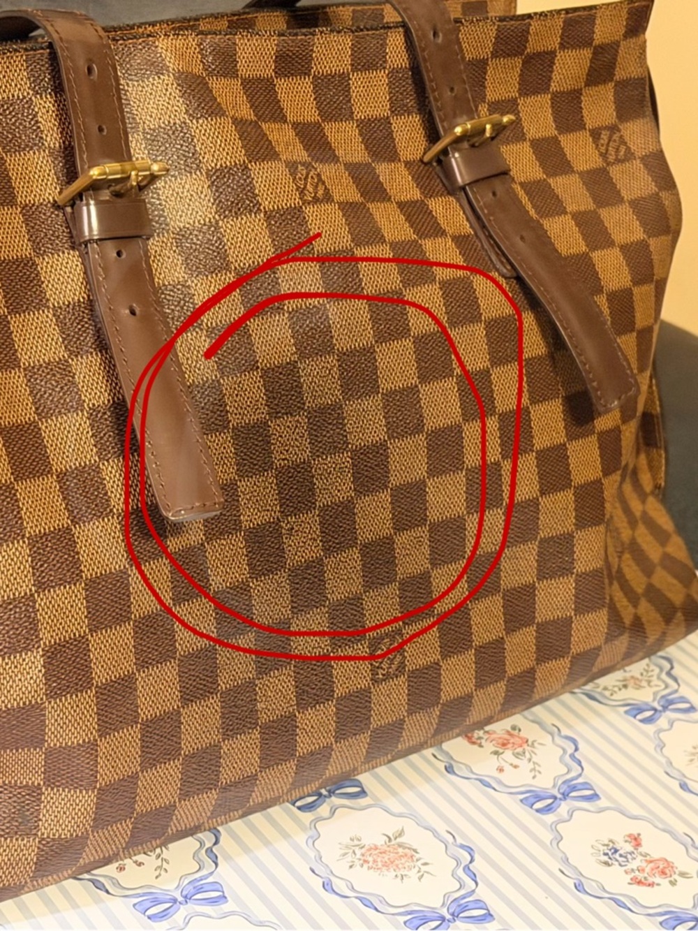 Louis Vuitton Brown Damier Ebene Large Chelsea Tote - Picture 6 of 17